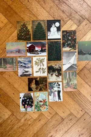 18 kleine kaartjes kerstkaartjes - PetitsArts