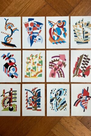 Abstracte kunst - Serge Gladky - set van 12 kunstkaarten