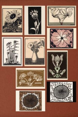 Bloemen en planten - deel 1 - Julie de Graag - set van 10 kunstkaarten A6