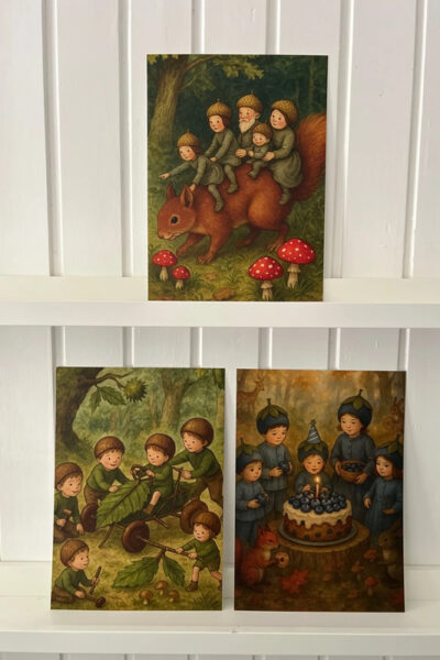 Boskinderen - 3 wandkunstkaarten A4 - 4