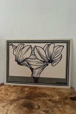 Cyclamen - Julie de Graag - 1 kunst kaart A4