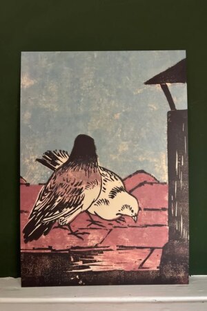 De duiven 2 - Henri-Charles Guérard - 1 kunst kaart A4