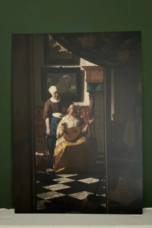 De liefdesbrief - Johannes Vermeer - 1 kunst kaart A4