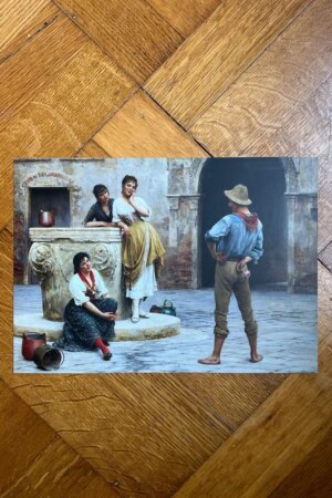 Flirtation - Eugen von Blaas - 1 ArtPrintCard A4