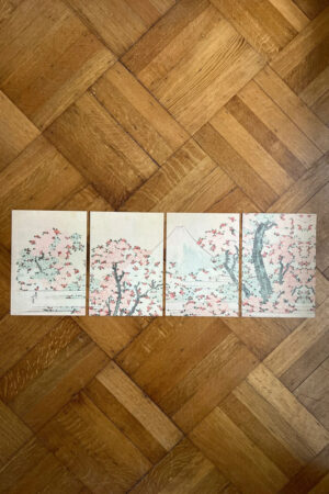 Fuji en kersenbloesem - Katsushika Hokusai - 1 kunst kaart A4