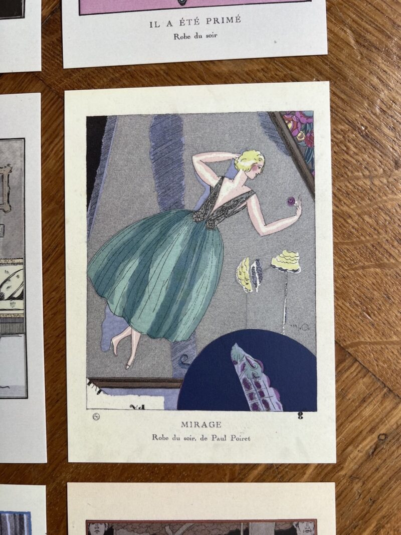 Gazette du Bon Ton - Vintage Fashion Plates - deel 4 - 12 wandkunstkaarten - A6 - 10