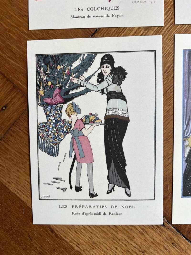 Gazette du Bon Ton - Vintage Fashion Plates - deel 4 - 12 wandkunstkaarten - A6 - 11