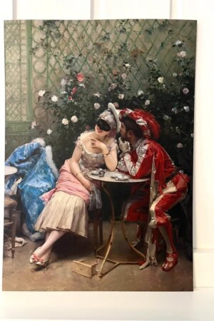 Gemaskerden – Raimundo de Madrazo y Garreta – 1 kunst kaart A4