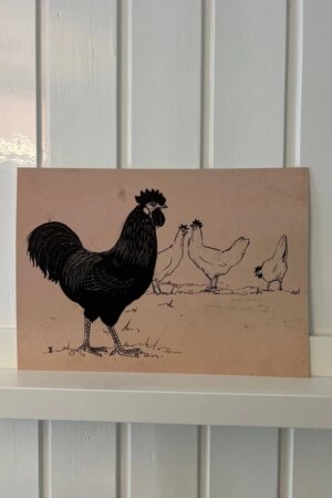 Hoenders - Henri Verstijnen - 1 kunst kaart A4