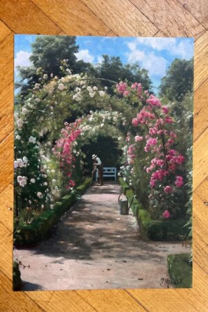 In de tuin - Peder Mørk Mønsted - 1 kunst kaart A4