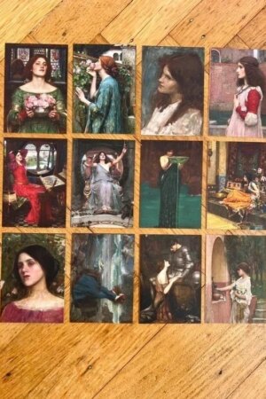 John William Waterhouse - set van 12 kleine kaartjes - PetitsArts - per stuk
