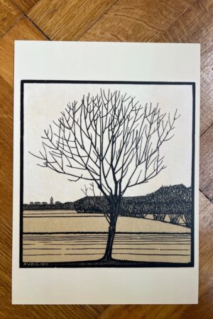 Kale boom - Julie de Graag - 1 kunst kaart A4