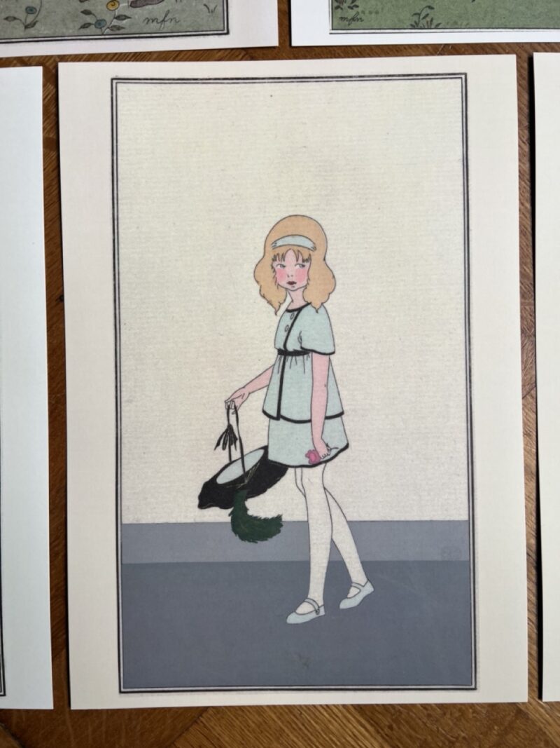 Kinderen Fashion Plates - 5 wandkunstkaarten A4 - 5