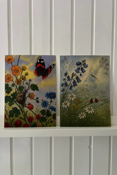 Kinderkamer Natuur - 2 wandkunstkaarten A4
