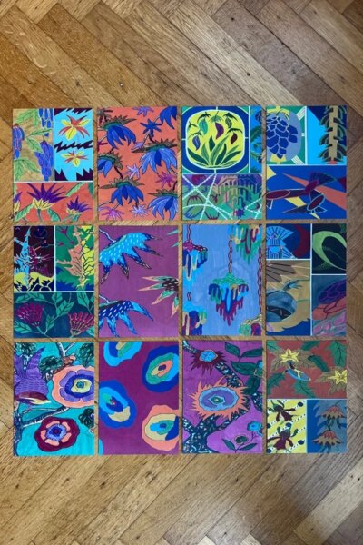 Kleurexplosie - Emile-Allain Séguy - set 12 kunst kaarten - A6