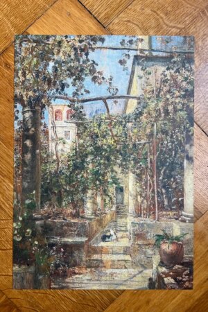 Klosterhof in Capri - Marie Egner - 1 ArtPrintCard A4