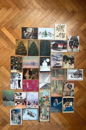 Nostalgische kerstkaarten - nr. 2 - set van 30 kunstkaarten