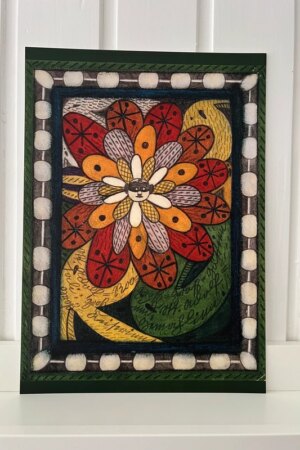 Skt. Adolf = Roosali - Adolf Wölfli - 1 ArtPrintCard A4