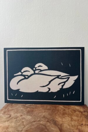 Twee eenden - Julie de Graag - 1 kunst kaart A4