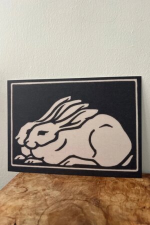 Twee konijnen - Julie de Graag - 1 kunst kaart A4