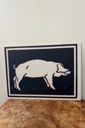 Varken - Julie de Graag - 1 kunst kaart A4