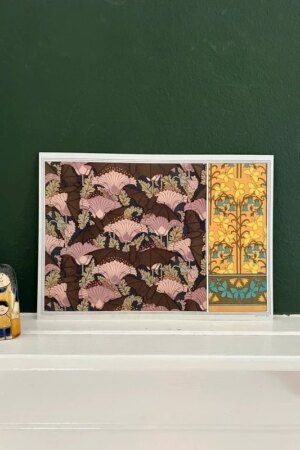 Vleermuizen en papavers - Maurice Pillard Verneuil - 1 kunst kaart A4