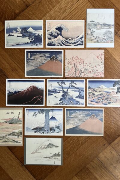 Vulkanen - Katsushika Hokusai - 12 wandkunstkaarten A6 - 1