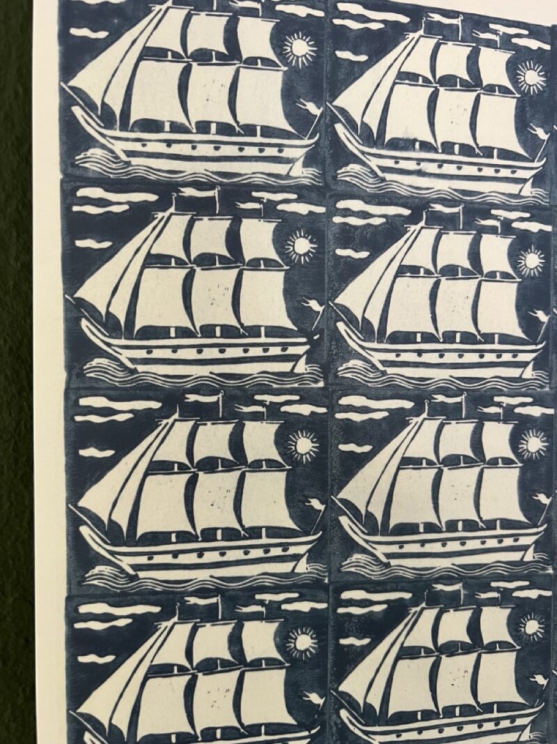 Stichpapier Patroon Bootjes - A4 - Afbeelding 3