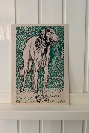 Windhond - Moriz Jung - 1 ArtPrintCard A4